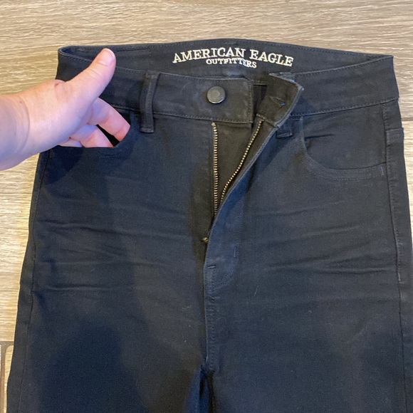American Eagle Size 0 Short Black High Rise Jegging - Picture 2 of 9